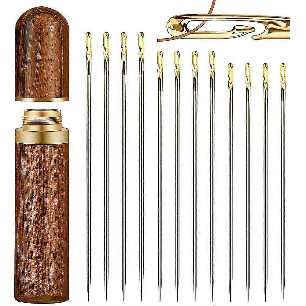 Self-Threading nåler, sy nåler for hånd sy, for eldre, Easy Side Threading Stitching