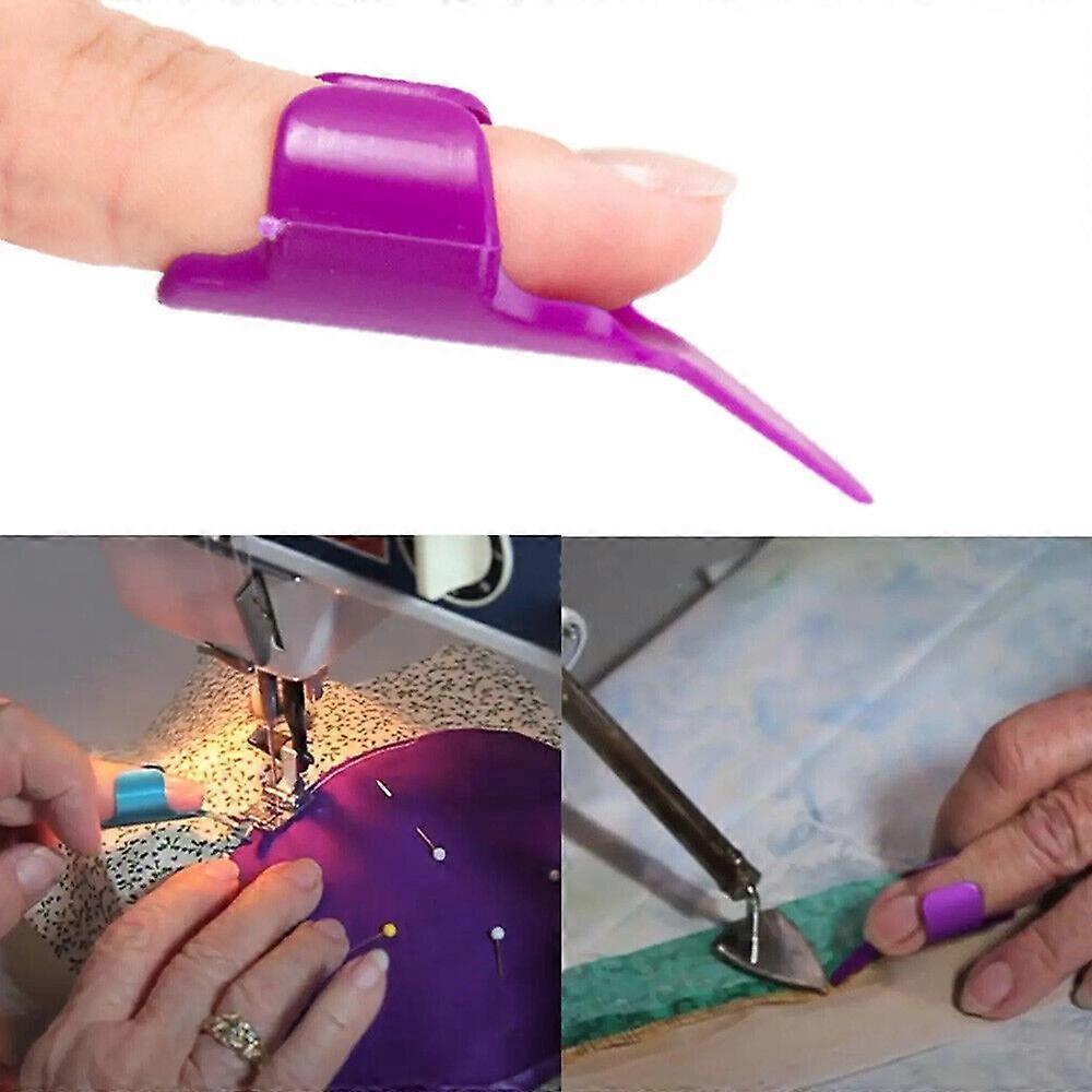 5pcs Nähen Fingerthing Pusher Finger Sleeve Extension Thread Pusher Controller Tool