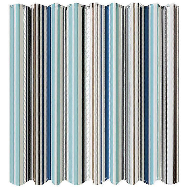 Striped Shower Curtain - Blue And White Stripes