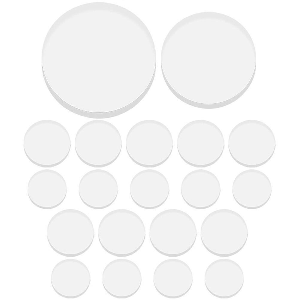 20 قطع الزجاج الطاولات شفط مصدات واضحة الجدول الفواصل الوفير الأثاث كونترتوب مصدات