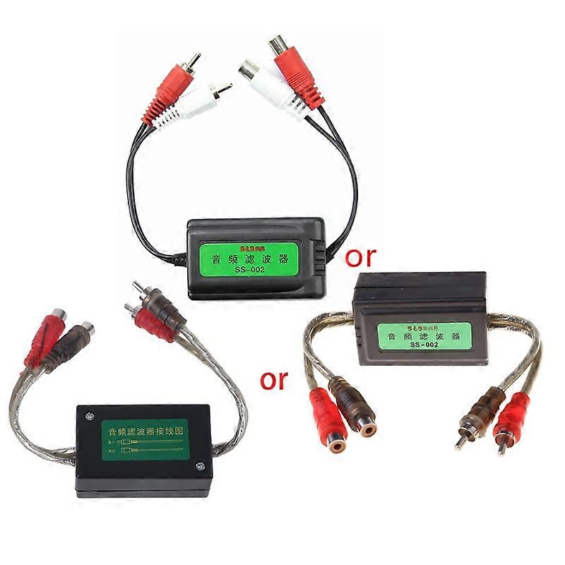 3.5mm Car RCA Amplifier Audio Noise Filter Ground Loop Isolator Suppressor NEW