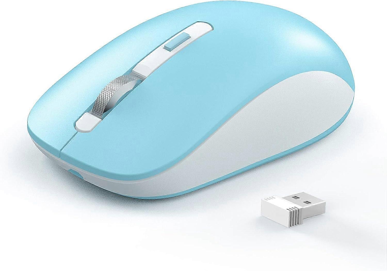 Bluetooth Mouse, 2.4G Wireless Bluetooth Mouse Dual Mode(Bluetooth 5.0/3.0+USB), Computer Mice for