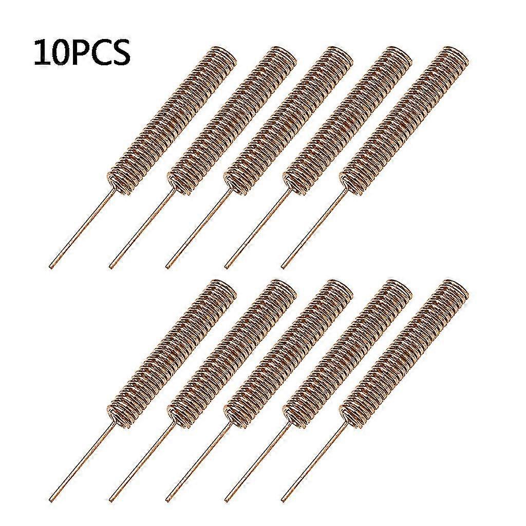 10pcs 433mhz Antenna Copper Spring Antennas Welding Internal Aerial Signal Boost