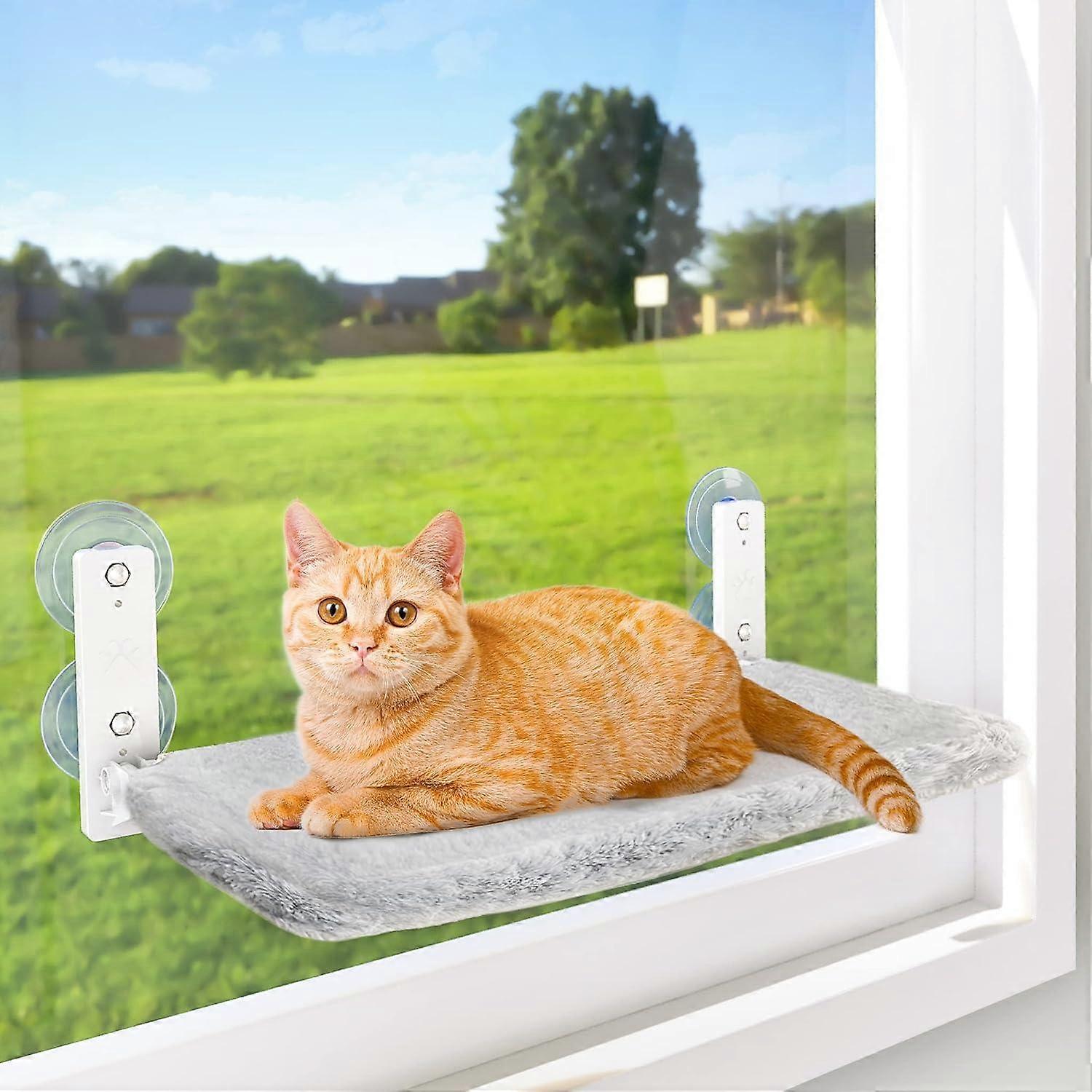 Cordless Cat Window Perch, Cat Hammock for Wall