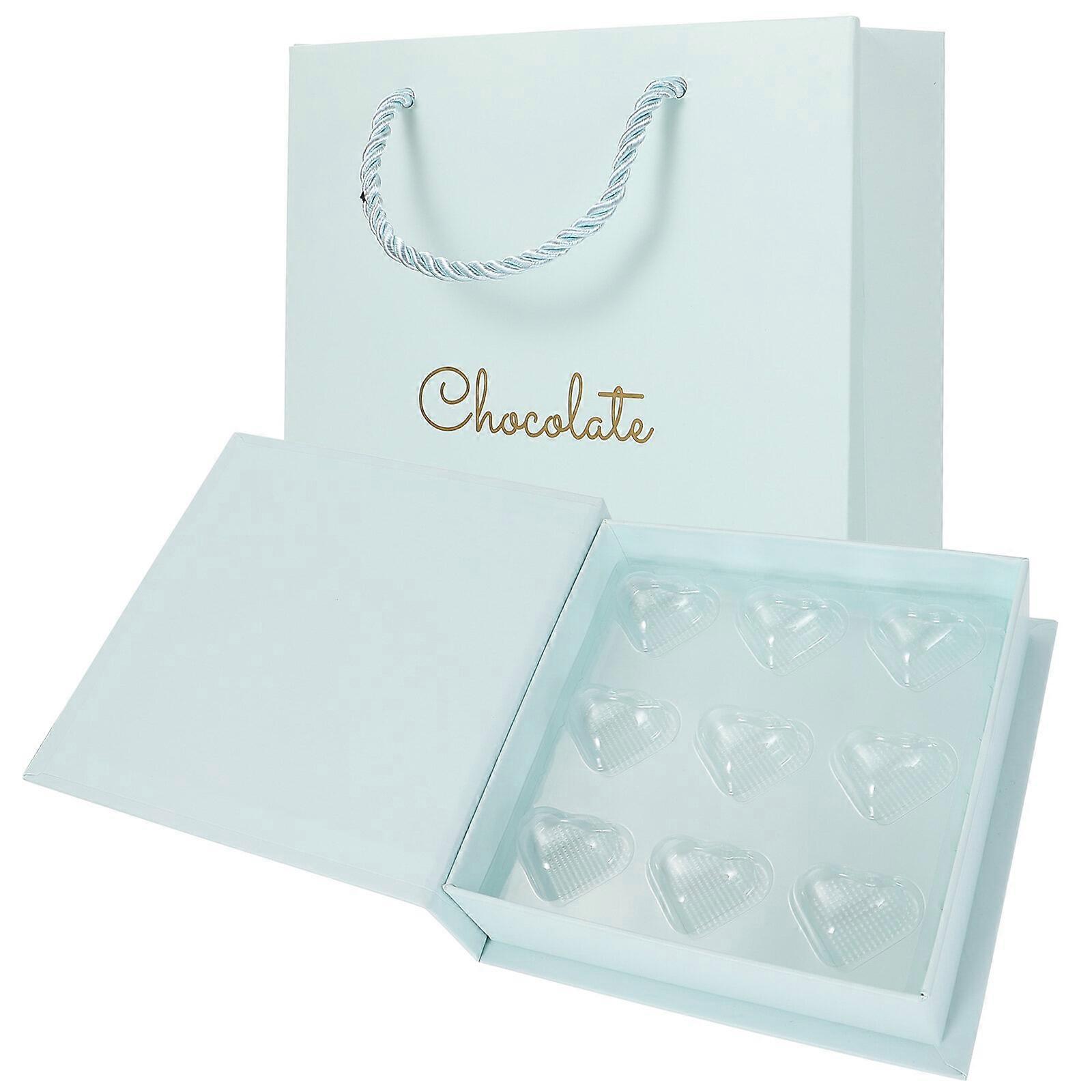 1pc Valentines Day Heart Shaped Chocolate Wrapping Box 9 Count Chocolate Box