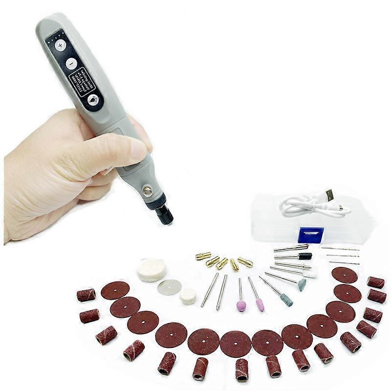 Mini Electric Drill Grinder Machine Adjustable Speed Wireless Engraver Grinder Rotary Tool Power Tool With Engraving Accessories