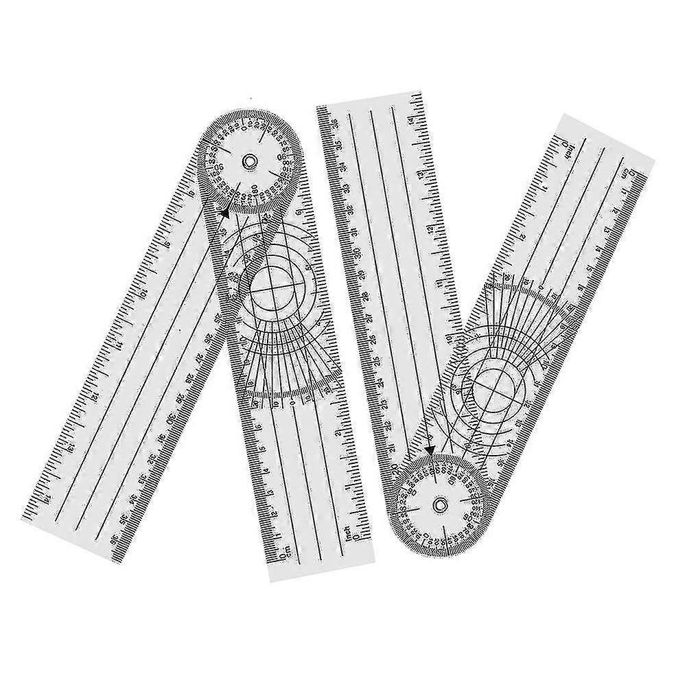 4 Pieces Goniometer Physiotherapy 360 Degree Rotation Tw