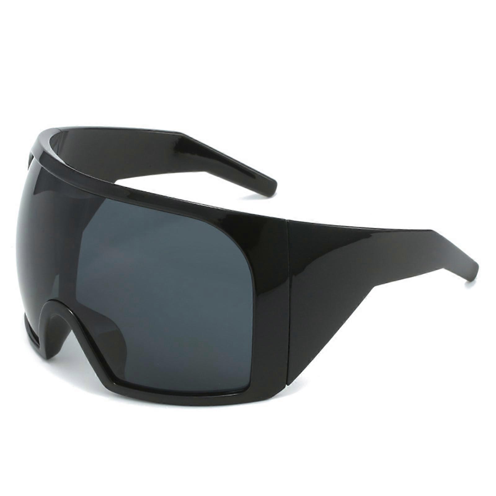 Futuristic Wrap Around Faces Shieldes Party Raver SUNGLASSES Huge Frame For Men And Women