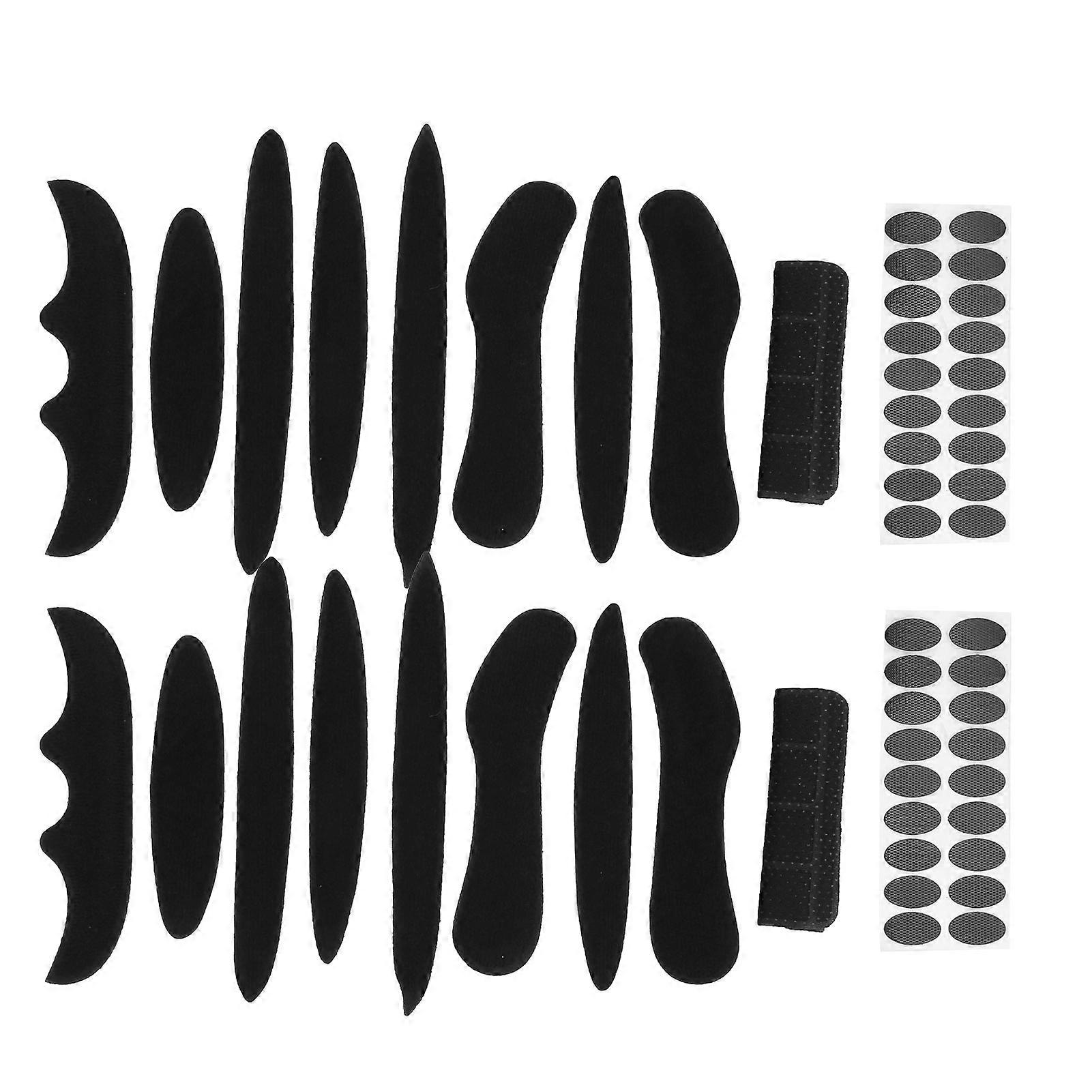 2 Set Bicycle Electric Bike Helmet Liner Lining Hook&loop Sponge Combination Set