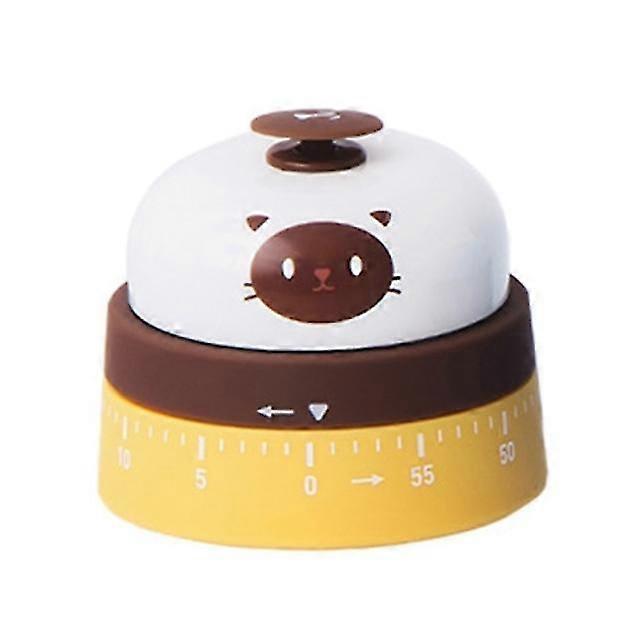 Cute Kitchen Timer Mechanical Reminder Call Bell 60 Minutes Countdown Cooking