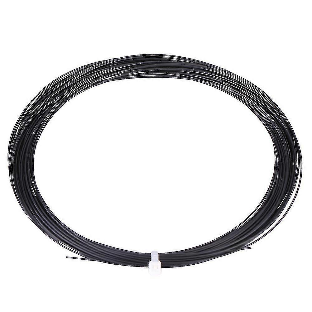 10m Durable Nylon High Flexibility Badminton Racket Racquet String Line(black)