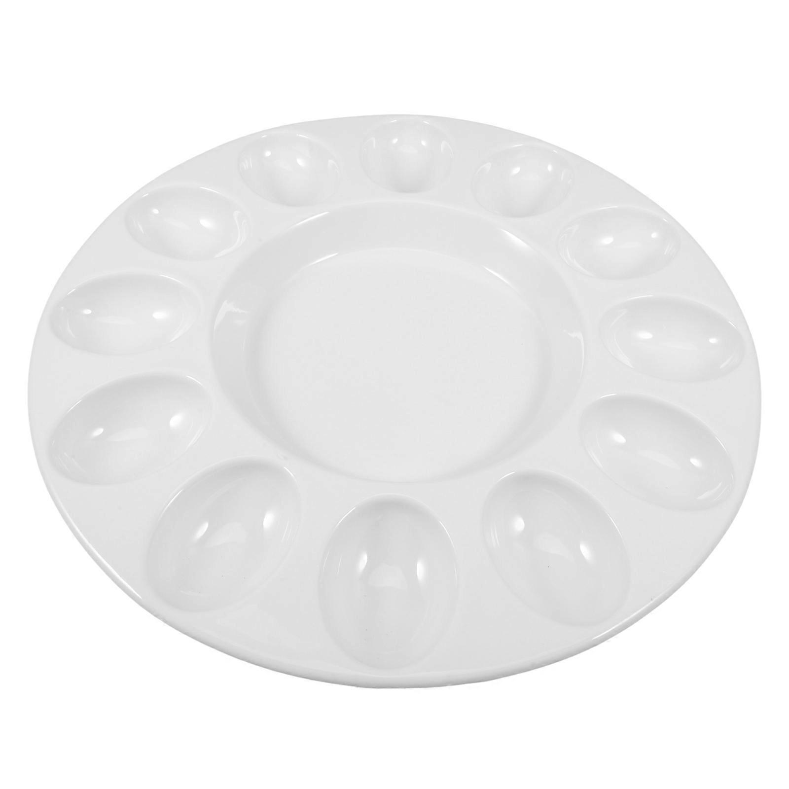 Egg Platter Ceramic Deviled Egg Tray Catering Platter Eggs Serving Tray