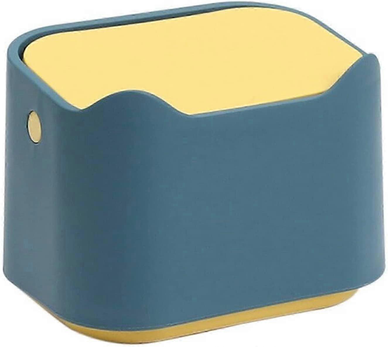 Mini Portable Garbage Desktop Trash Can for Office Car Interior Trash Can - yellow