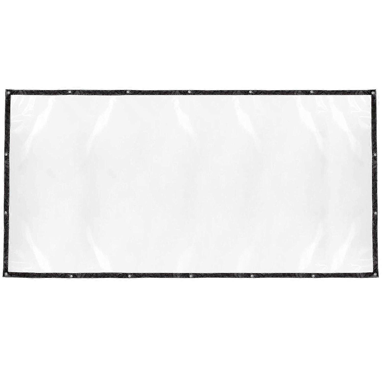 Bâche transparente en PVC avec œillets, résistante et imperméable