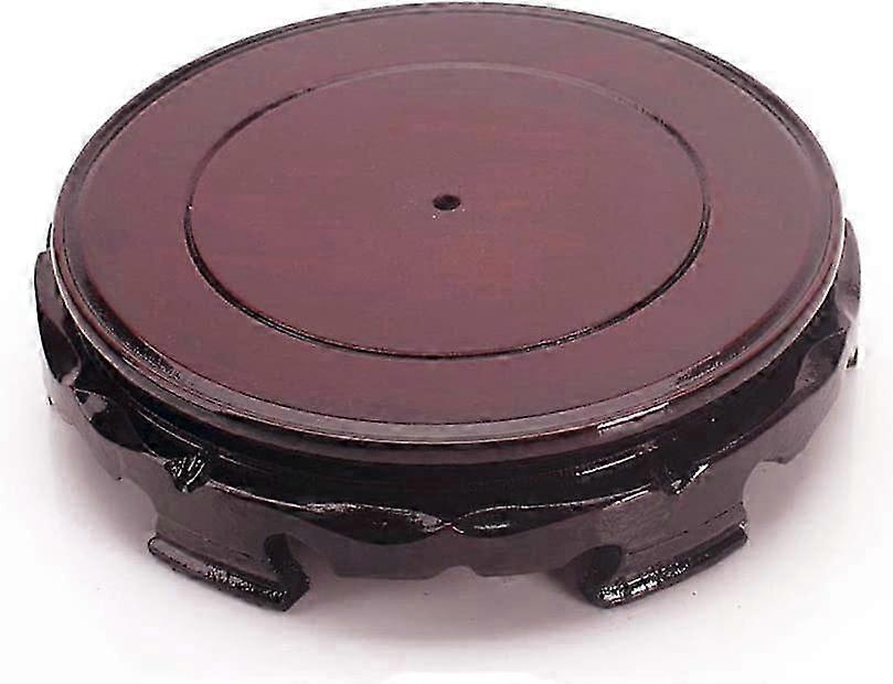 Expositor de madeira redondo para vasos e bules, 10 cm de diâmetro