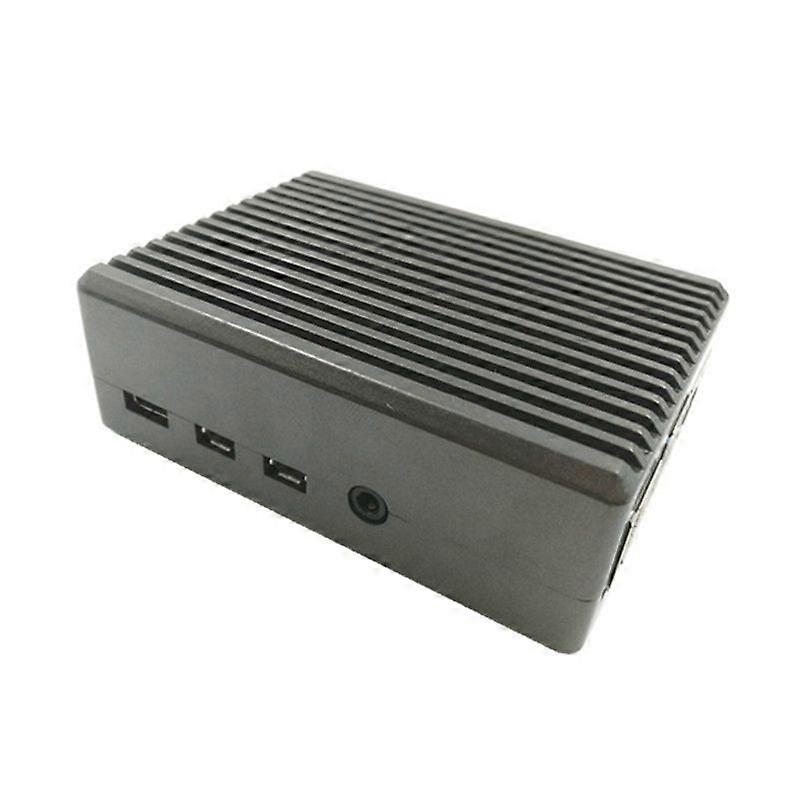 Aluminum Alloy Case for 4 Metal Shell Passive Cooling Enlosure Case for 4 Model B Gray