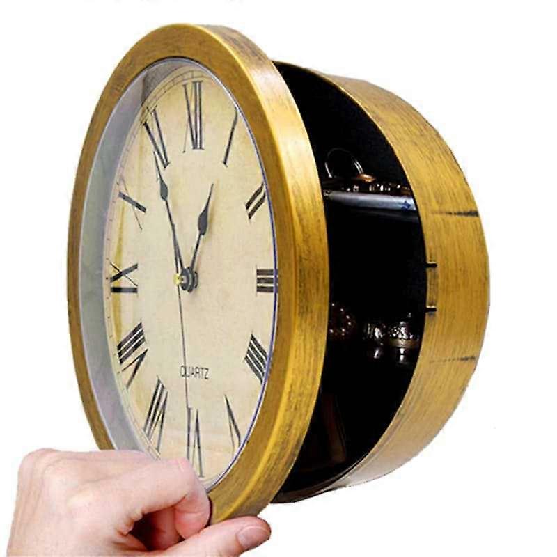 Wall Clock Hidden Safe, Diversion Safe for Jewelry and Valuables, 10 Inch Silent Design, Home Decor Storage Solution
