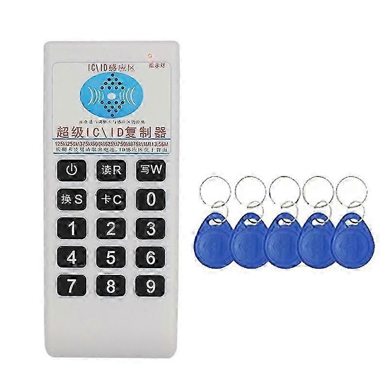Rfid Nfc Ic Card Reader Writer+5xt5577 Keychain 125khz-13.56mhz Duplicator Rfid Smart Card Reader Ic Id Duplicator