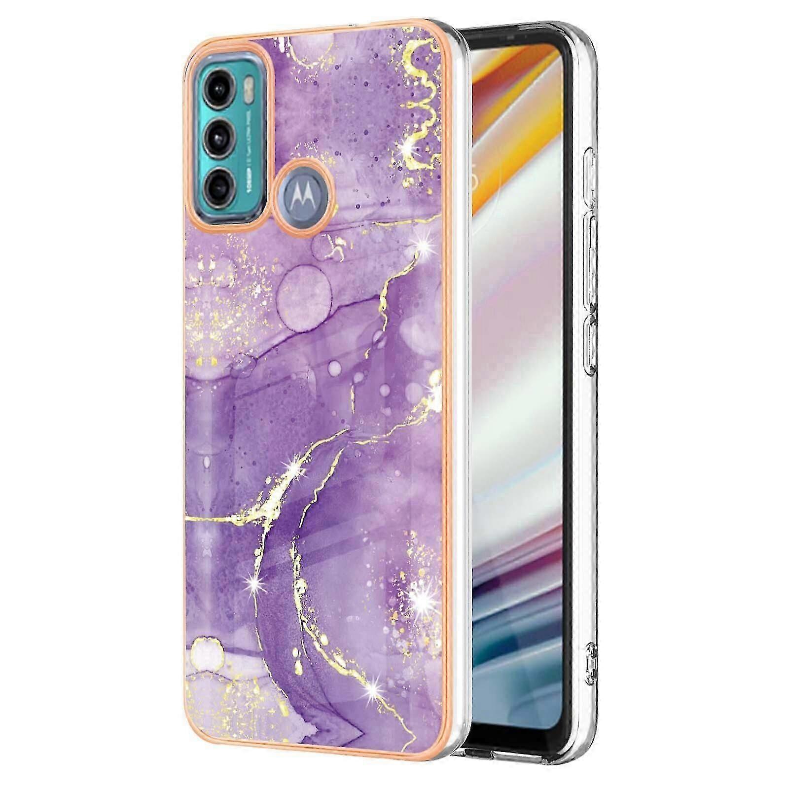 Compatible with Motorola Moto G40 Fusion Soft Case Marble Pattern Enhanced Camera & Screen Protection Cover