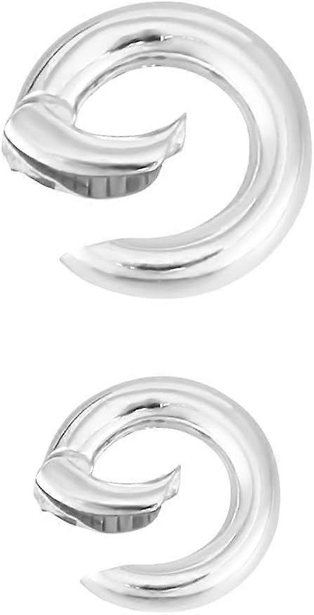 2 Sizes 925 Sterling Silver Spring Clasp Round Spring Gate Rings Split Snap Clasp Connector Charm Holder Findings for Jewelry Making DIY Necklace Brac