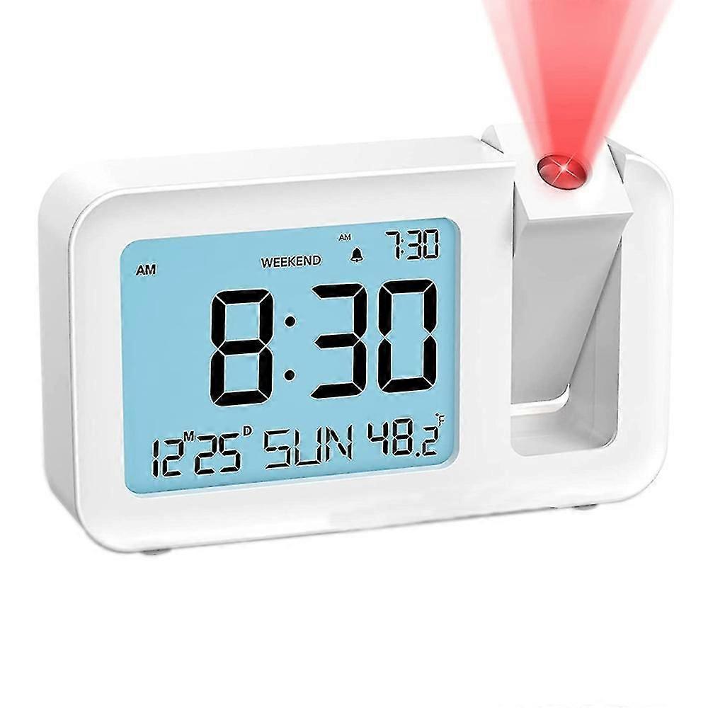 Mute Projection Clock Bedroom Clock Projection Electronic Clock Creative Lcd Projection Alarm Clock