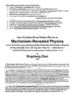 From Postulate-Based Modern Physics to Mechanism-Revealed Physics Vol.2 (2/2)