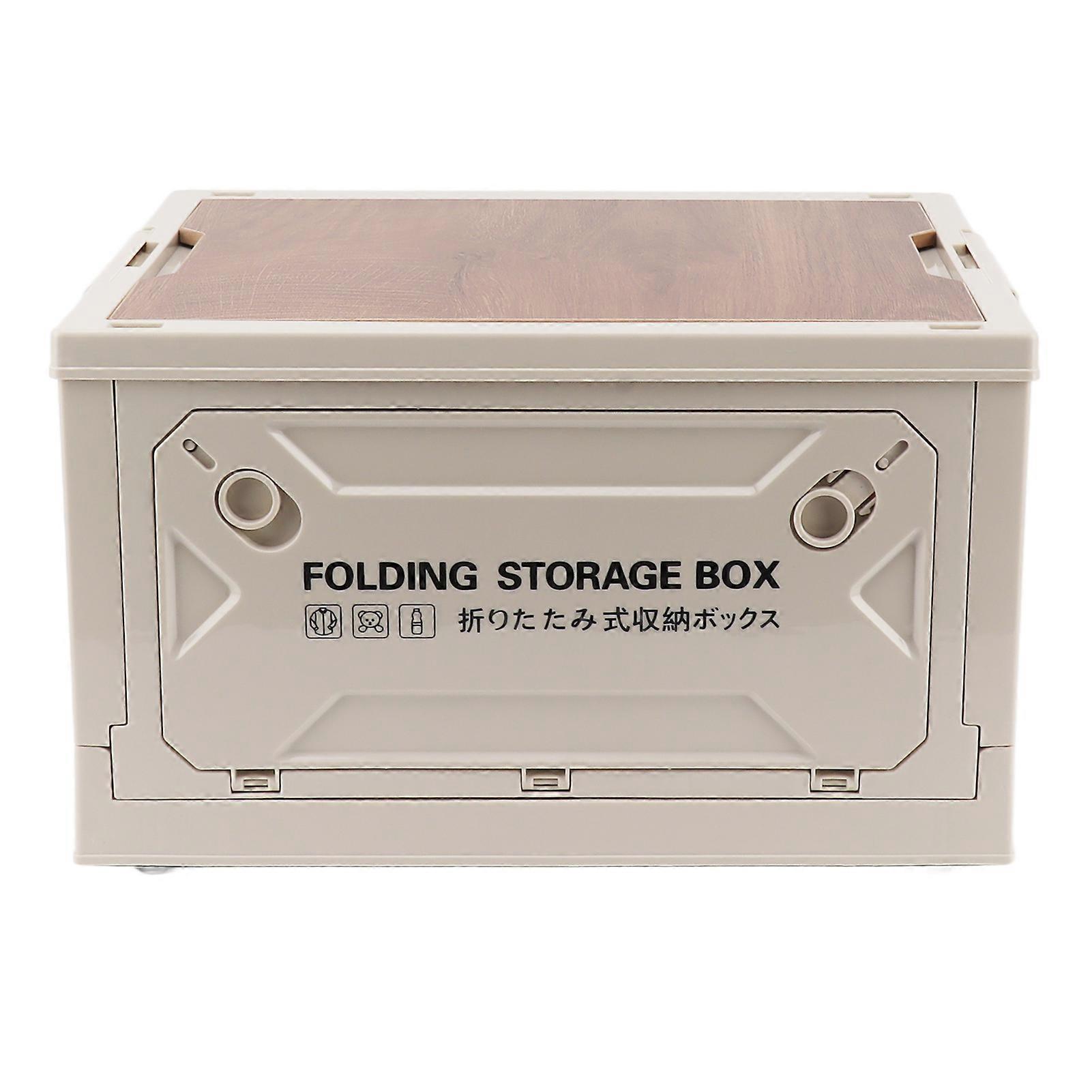 قابلة للطي التخييم صندوق تخزين بكرة تصميم للماء 5 جوانب فتح صناديق تخزين التخييم قابلة للطي للسيارة في الهواء الطلق أبيض