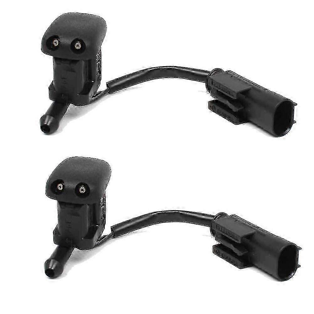 1 Pair New Windshield Heated Washer Sprayer Nozzle Jet 61668361039 For - 5 Series E39 1997-2003 525