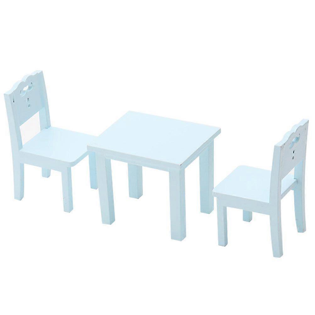 3ks 1:12 mini dům nábytek model dětská židle židle mini nábytek modrá
