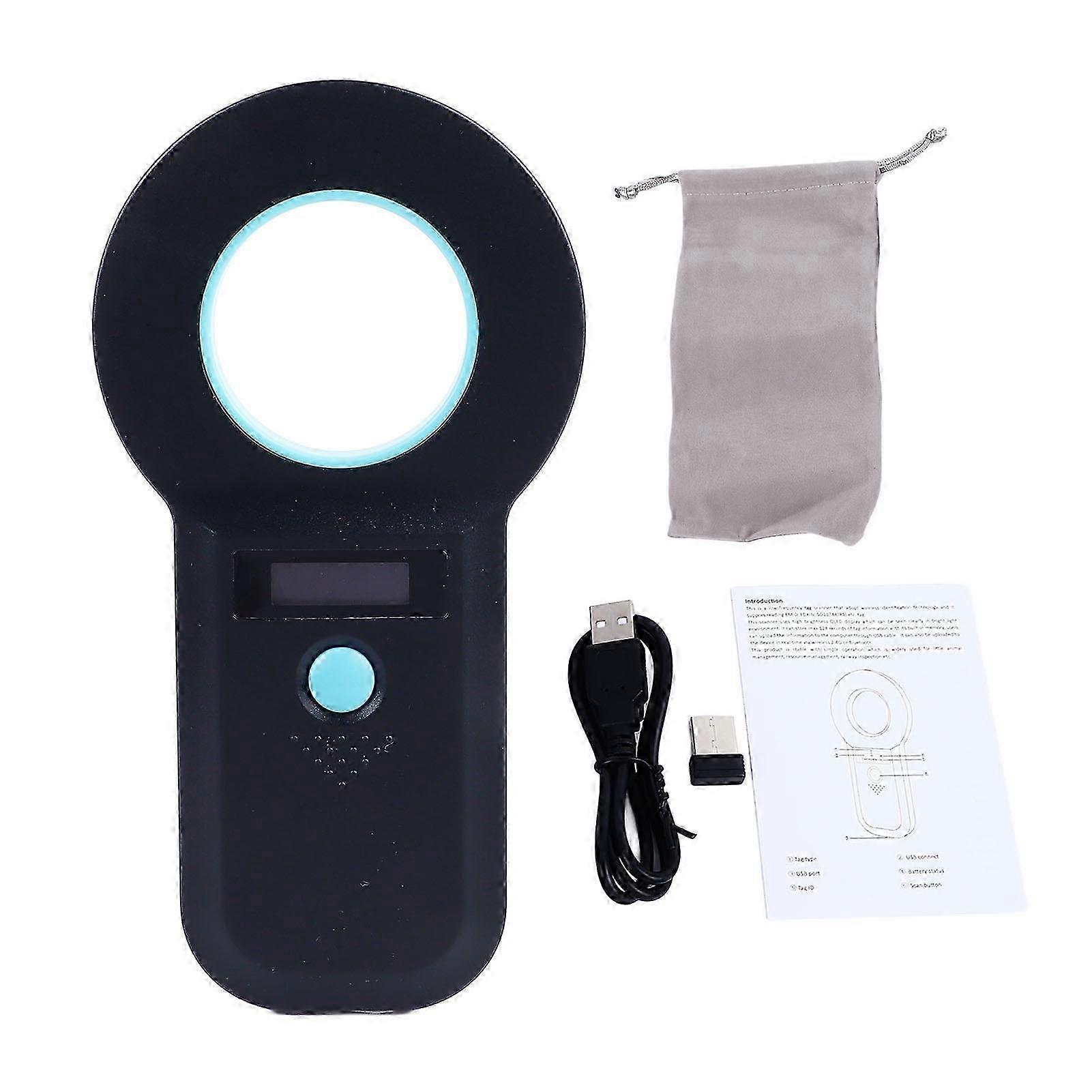 Tierchip-Leser Effizienter tragbarer Multifunktions-Handheld-Mikrochip-ID-Tag-Scanner für Haustiere