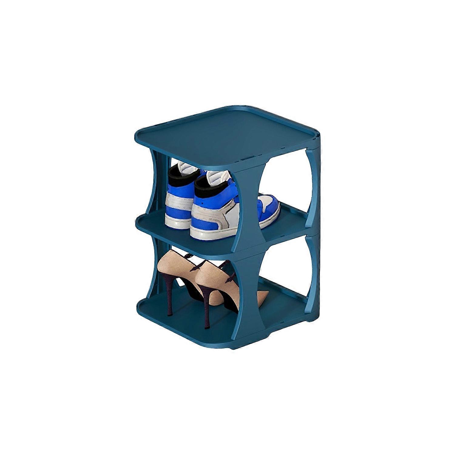 Shoe Rack Minimalist Stackable Convenient with Bottom Plate Easy to Install Save Space Stable