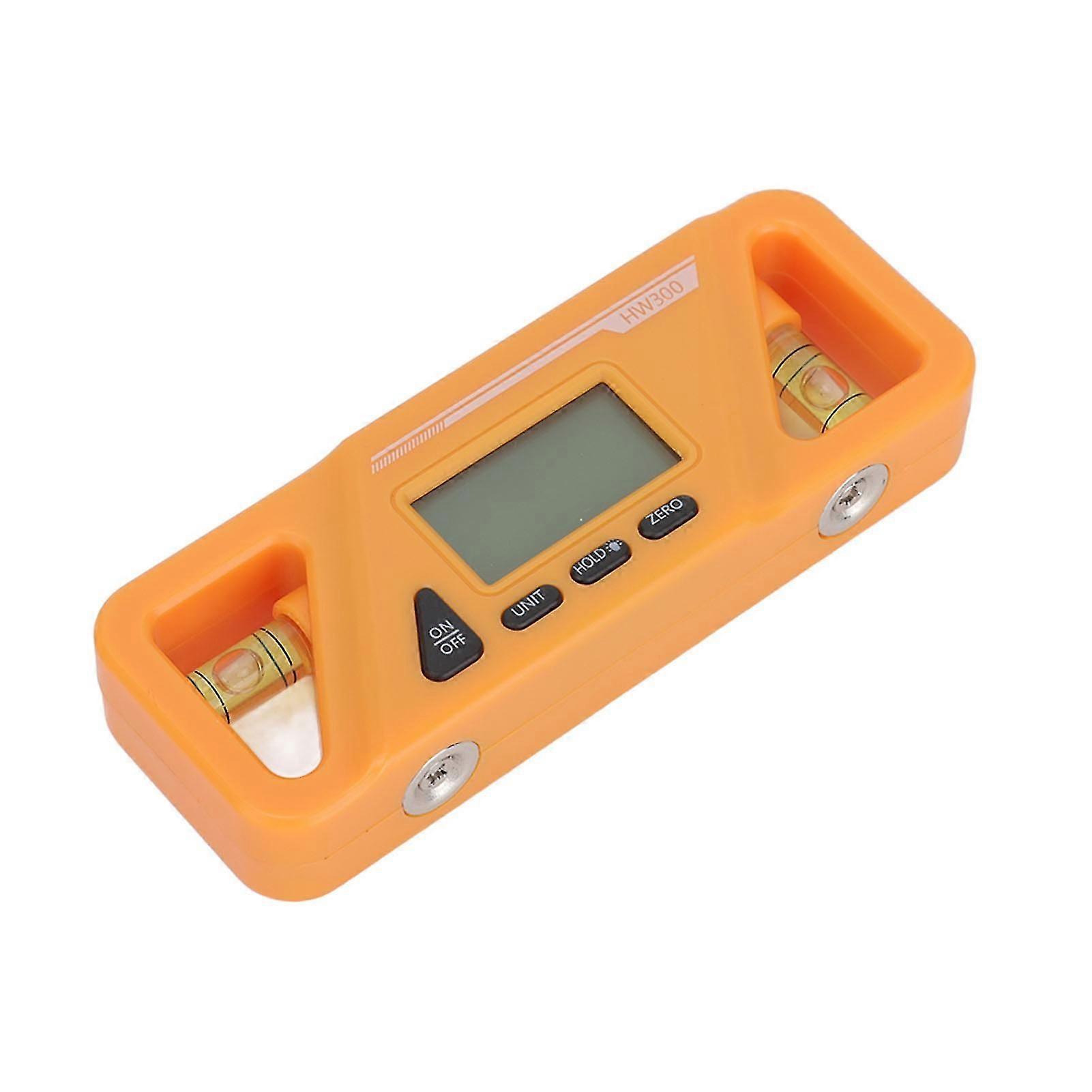 ABS Plastic Digital Inclinometer Magnetic Base Angle Measuring Gauge - White