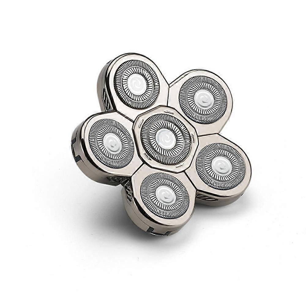 Universaalit kuusiteräiset partakoneen varapään lisävarusteet pyörivä parranajokone universaali pesu 6-teräiset tarvikkeet