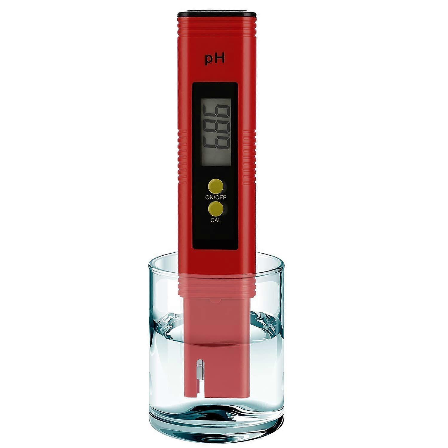PH Meter for Water Hydroponics Digital PH Tester Pen 0.01 High Accuracy Pocket Size with 0-14 PH Measurement Range for Household Drinking, Pool and Aq