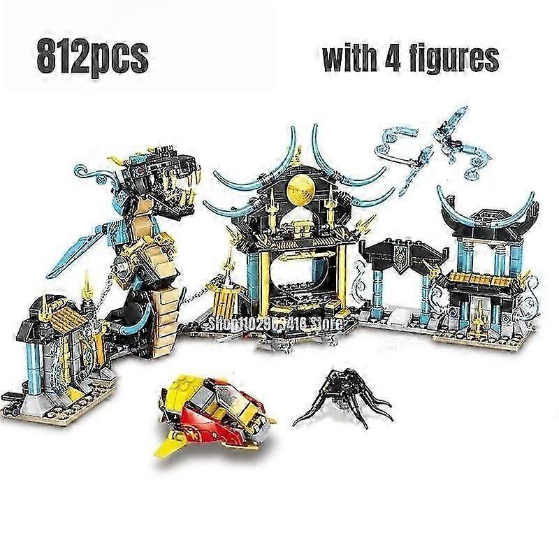 MOC 812pcs Temple Of The Endless Sea Building Blocks Fit 71755 Bricks Toys for Children
