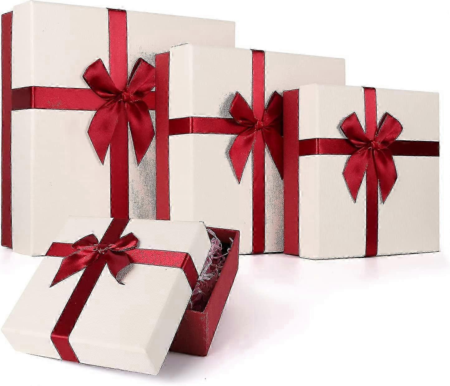Gift Boxes With Lids, 4 Boxes For Gift, Luxury Gift Boxes For Presents Gift