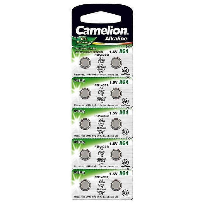 Camelion alkalisk AG4 batteri (10 stk)