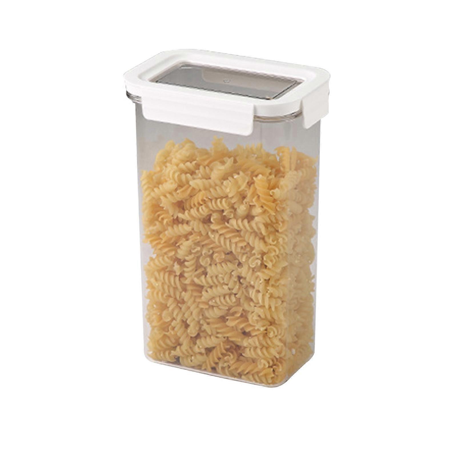 Airtight Cereal Storage Container, Clear 2.3L Airtight Kitchen Food Storage Container With Lids For Grain,, Flour, Rice, Nut, Snacks