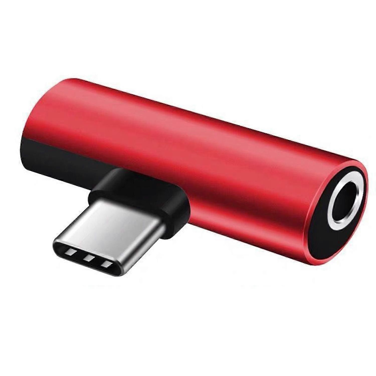 2 in1 Fast Charging Stable Transmission Plug Play Audio Adapter Type-C to 3.5mm Headphone Jack Conve