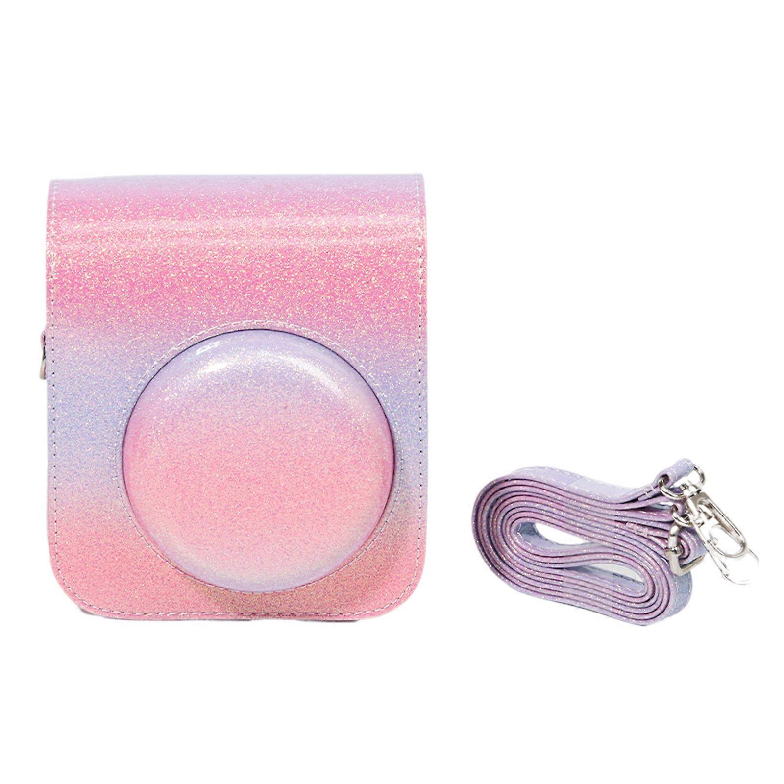 Convenient Camera Bag for Camera Carrying Case with Comfortable Strap Fashionable Camera Carrying Case for Travel pink purple