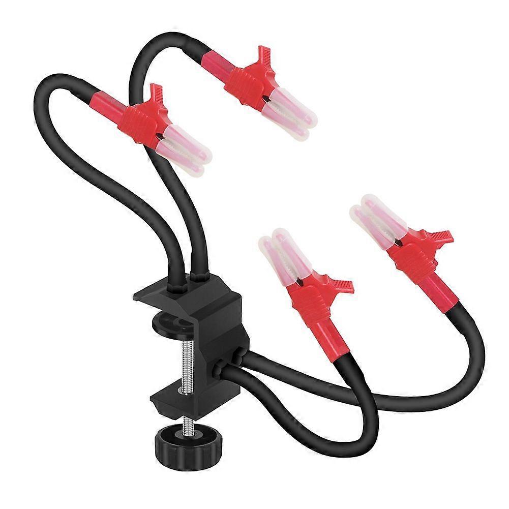 Adjustable Table Clamp Base Helping Hands Soldering Third Hand Tools 4 Flexible Gooseneck Arms for