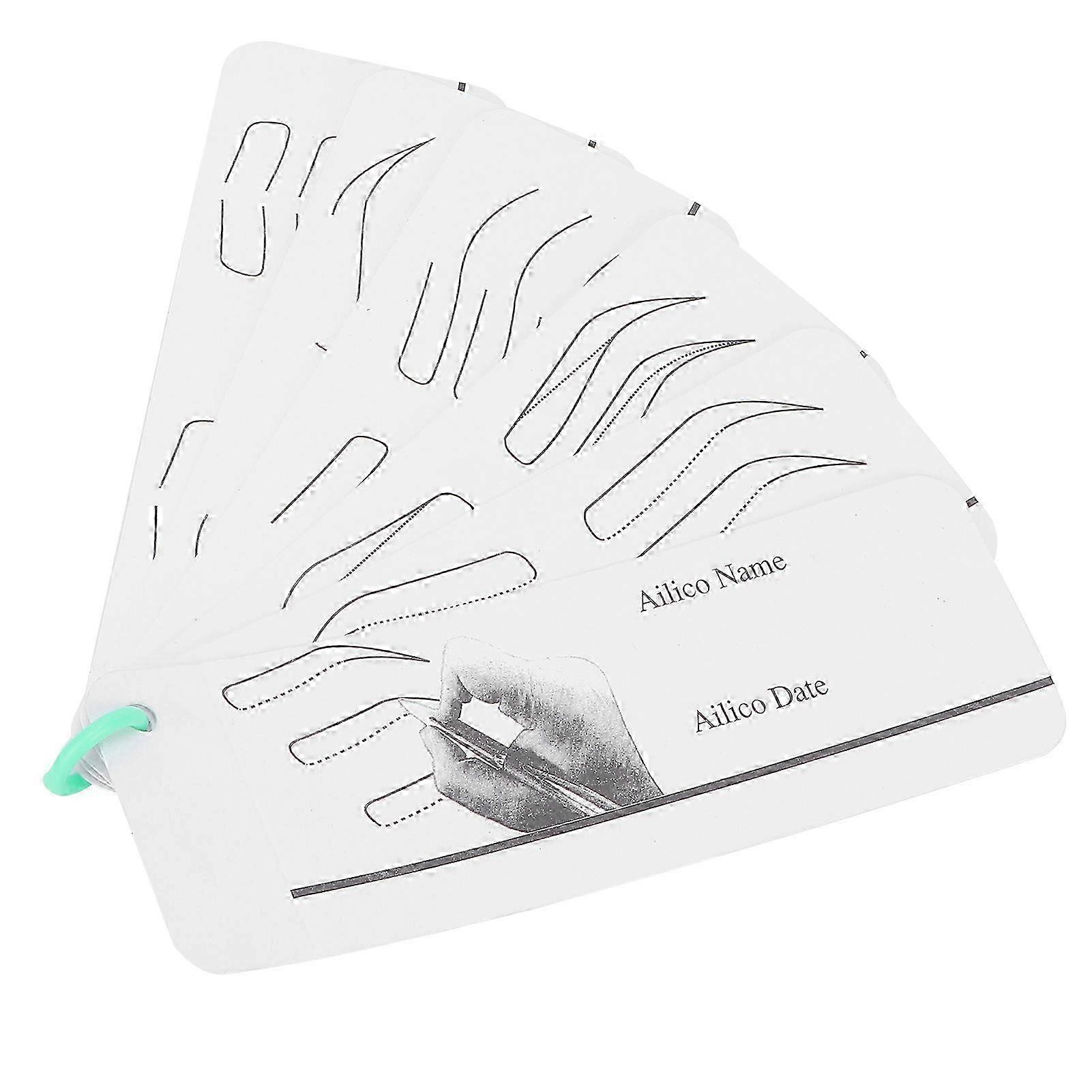 Microblading Eyebrow Practice Stencils Tool Eyebrow Drawing Paper Template Mold