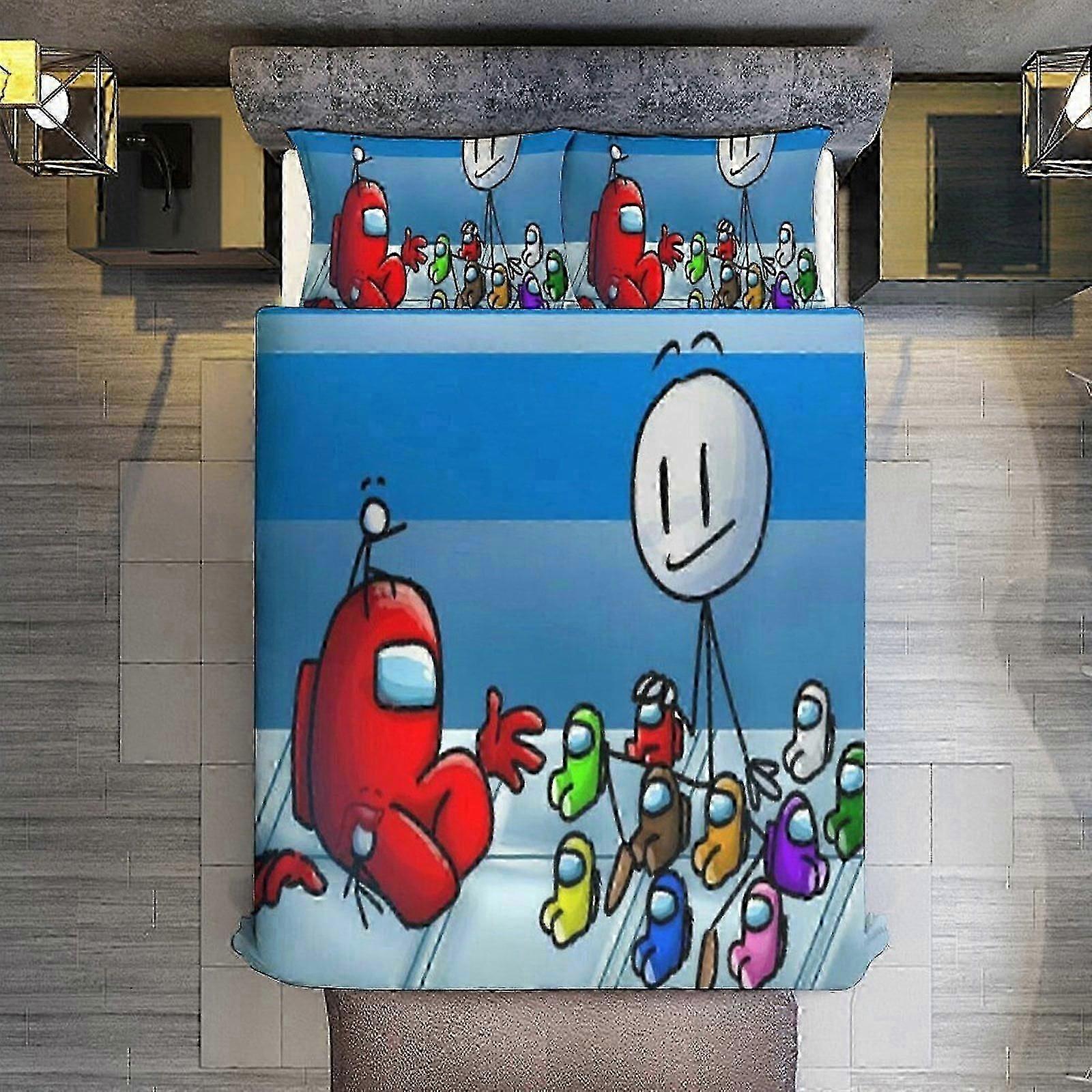 o1604 Lençóis Entre Nós Conjunto de Edredom3D Leve Microfibra Roupa de Cama Se Cama ee (1 Capa de Edredom e 2 Fronhas) Lençóis fg1604