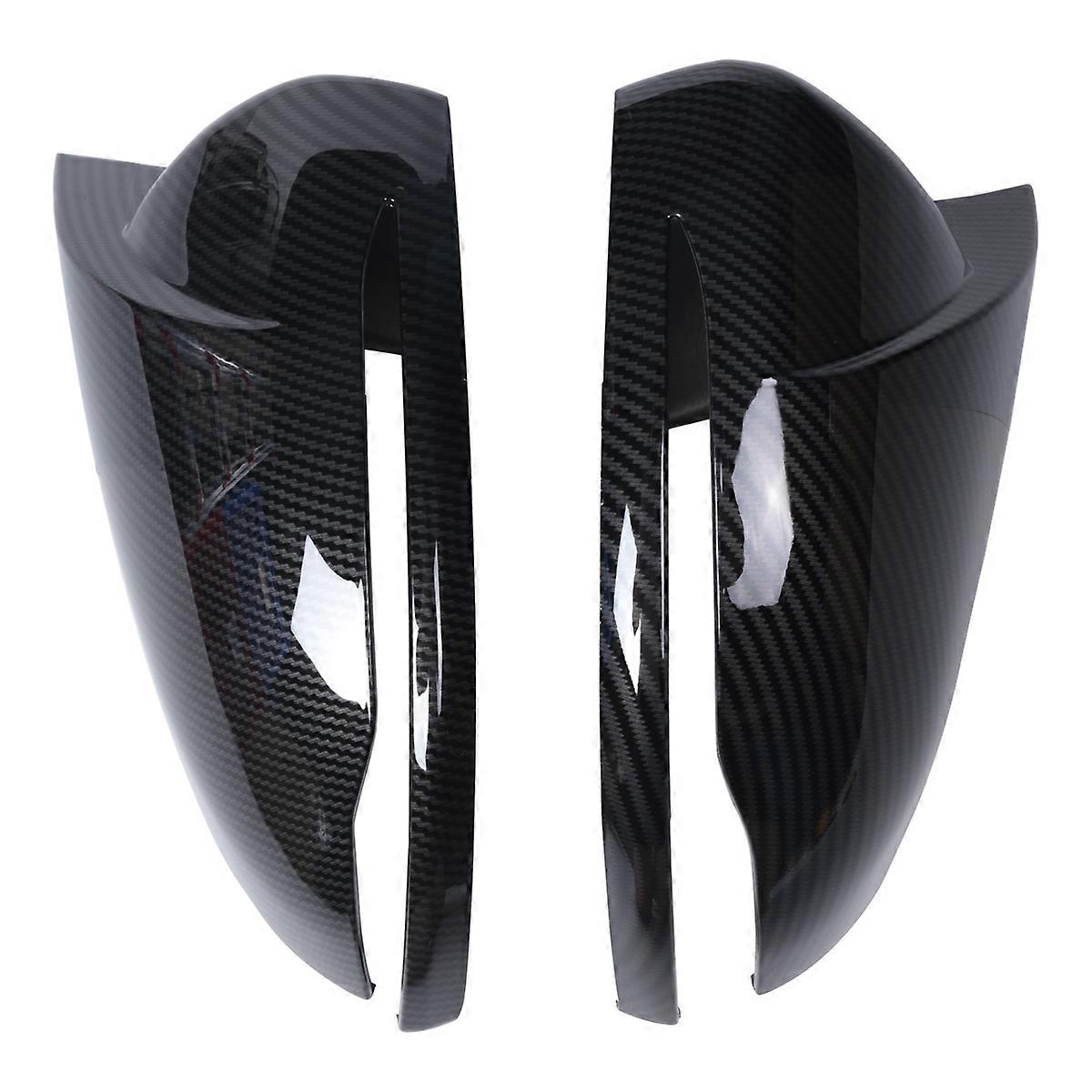 per B C E S GLC Classe W205 W213 W253 Fibra di carbonio ABS Stile Cornuto Posteriore Specchietto Retrovisore Copri Trim