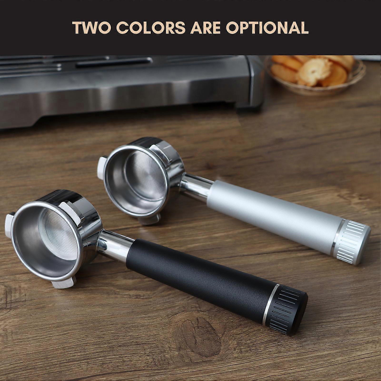 54mm 3 Ears Bottomless Portafilter with Alloy Handle Stainless Steel Head Compatible for Breville870/875/878/880 Coffee Machine