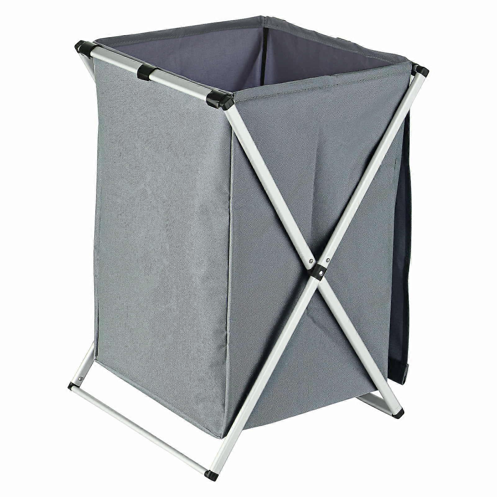 Laundry baskets and clothing storage baskets foldable, with aluminum frames