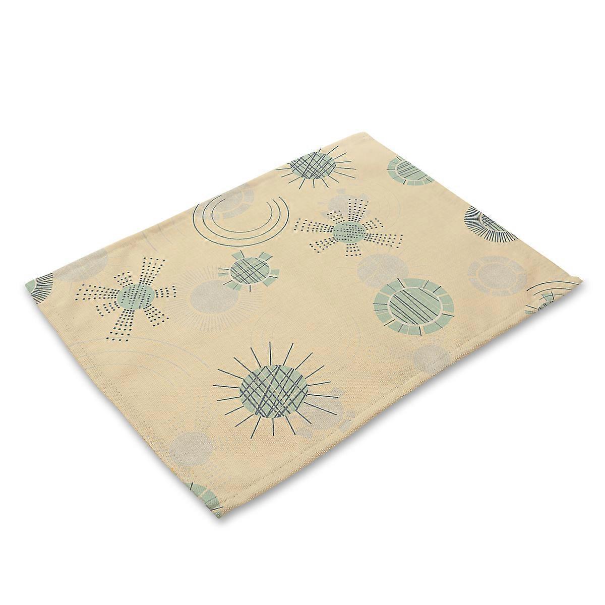 Colorful Plaid Stripe Pattern Heat Insulation Placemat Tableware Table Mat (MG0012-5)