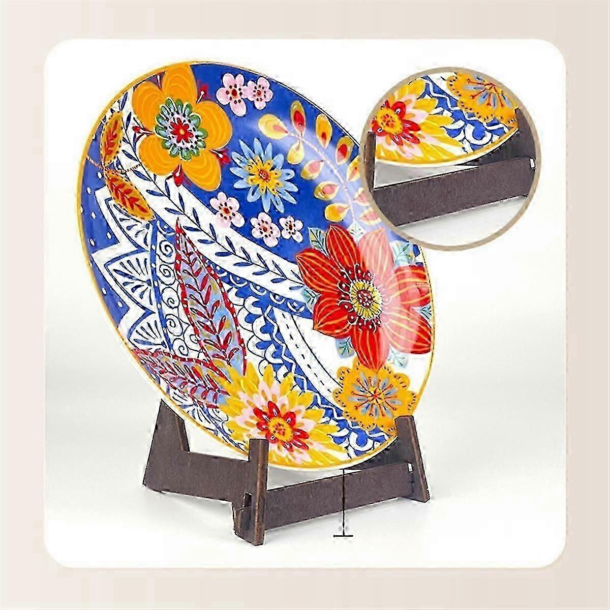 Solid Wood Base Pu' Er Tea Shelf Tea Saucer Tea Cake Plate Display Rack Support