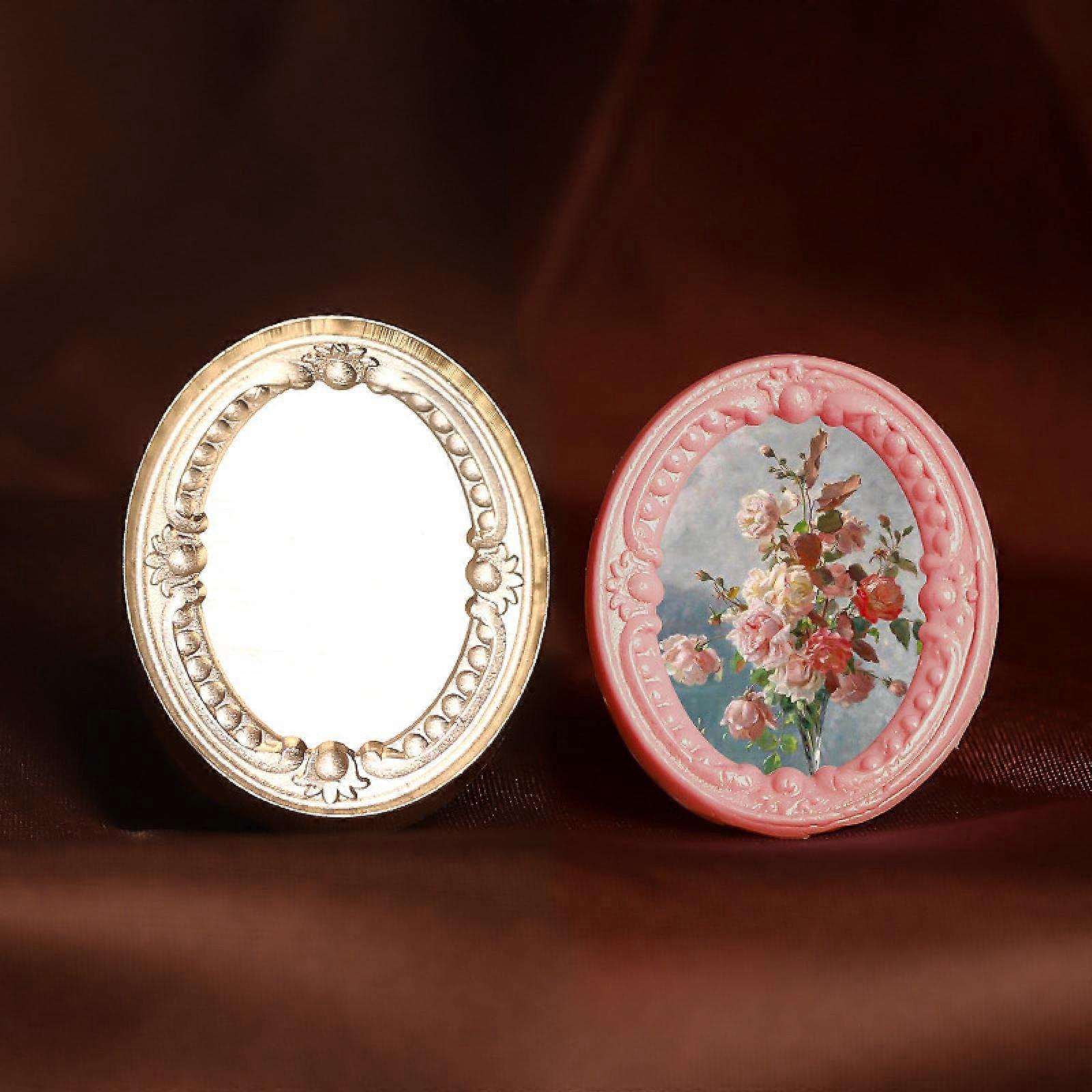 Wax Seal Stamp Head, Copper Head with Retro Picture Frame Relief Design for Wedding Invitations and Christmas Envelopes, 11 Inch