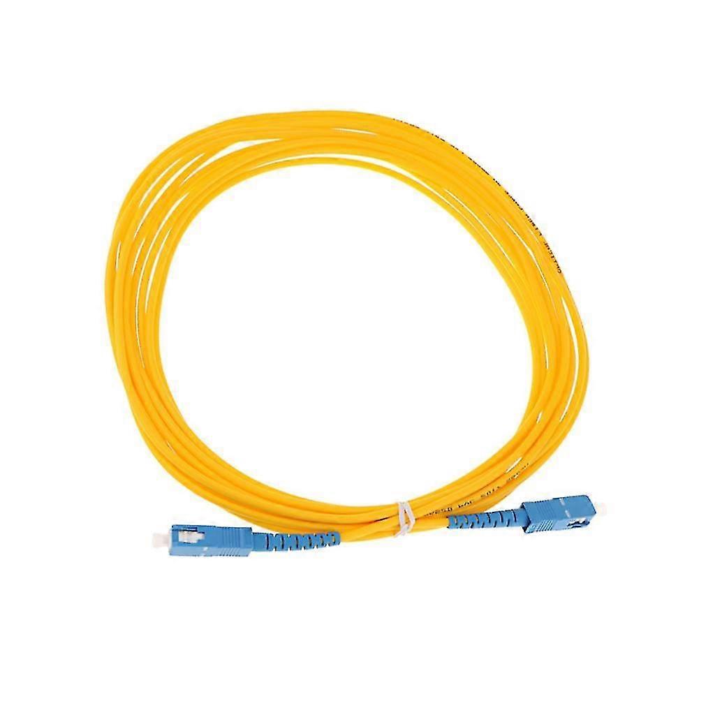 SC-SC Single Core Mode Fiber Optic Jumper Drop Cable Patch Cord Line 5 meter